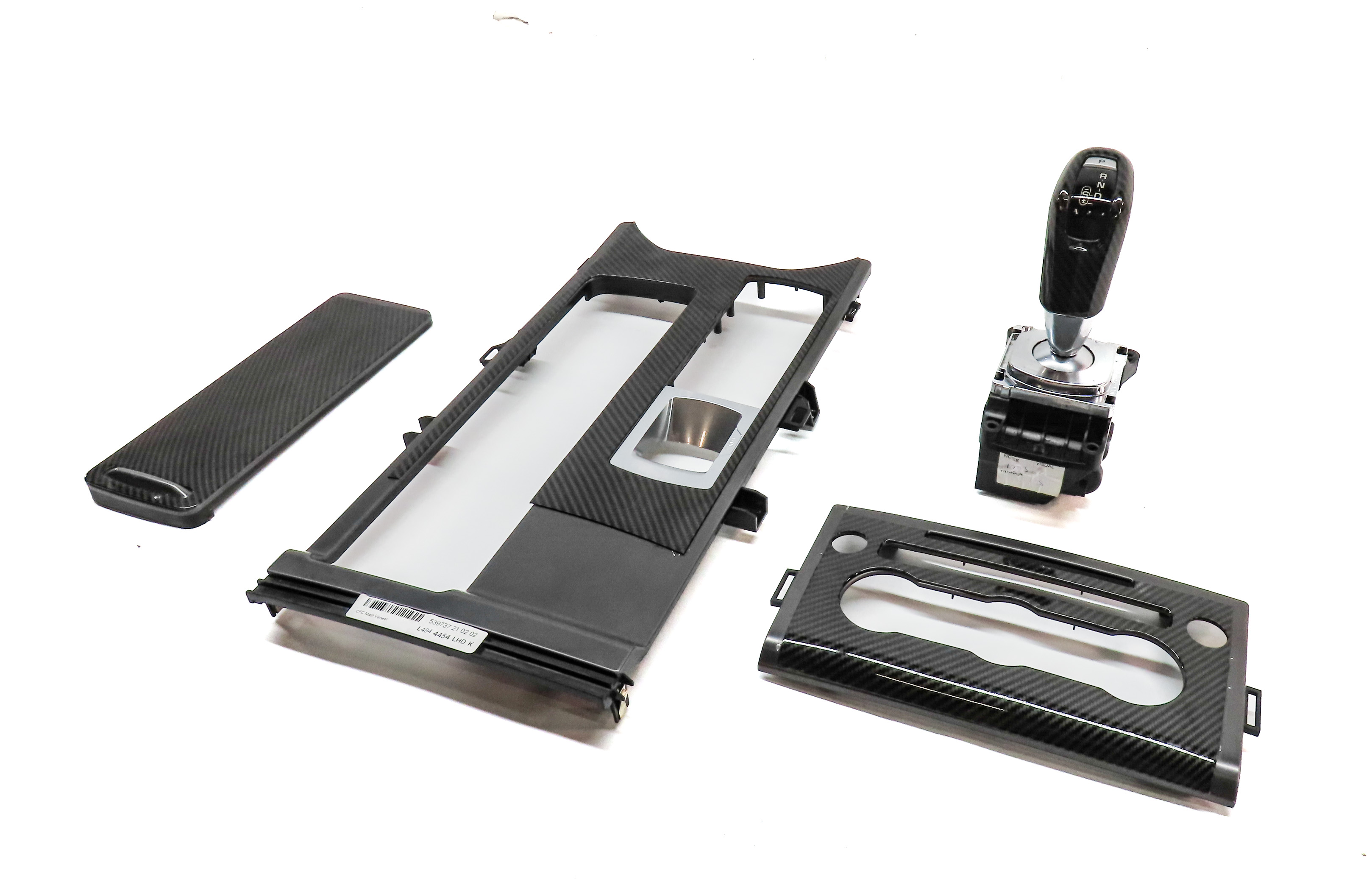 14-17 RANGE ROVER SPORT L494 A/T TRANSMISSION GEAR SHIFT w/CARBON FIBER TRIM SET — exact item pictured